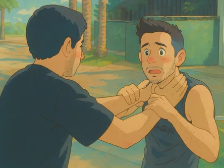 Krav Maga: Ontsnap aan een tweehands voorwaartse wurging