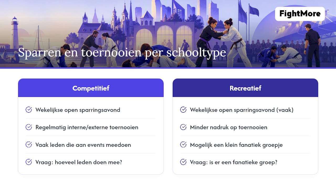 Kun je in Den Haag sparren en meedoen aan toernooien? — overview diagram