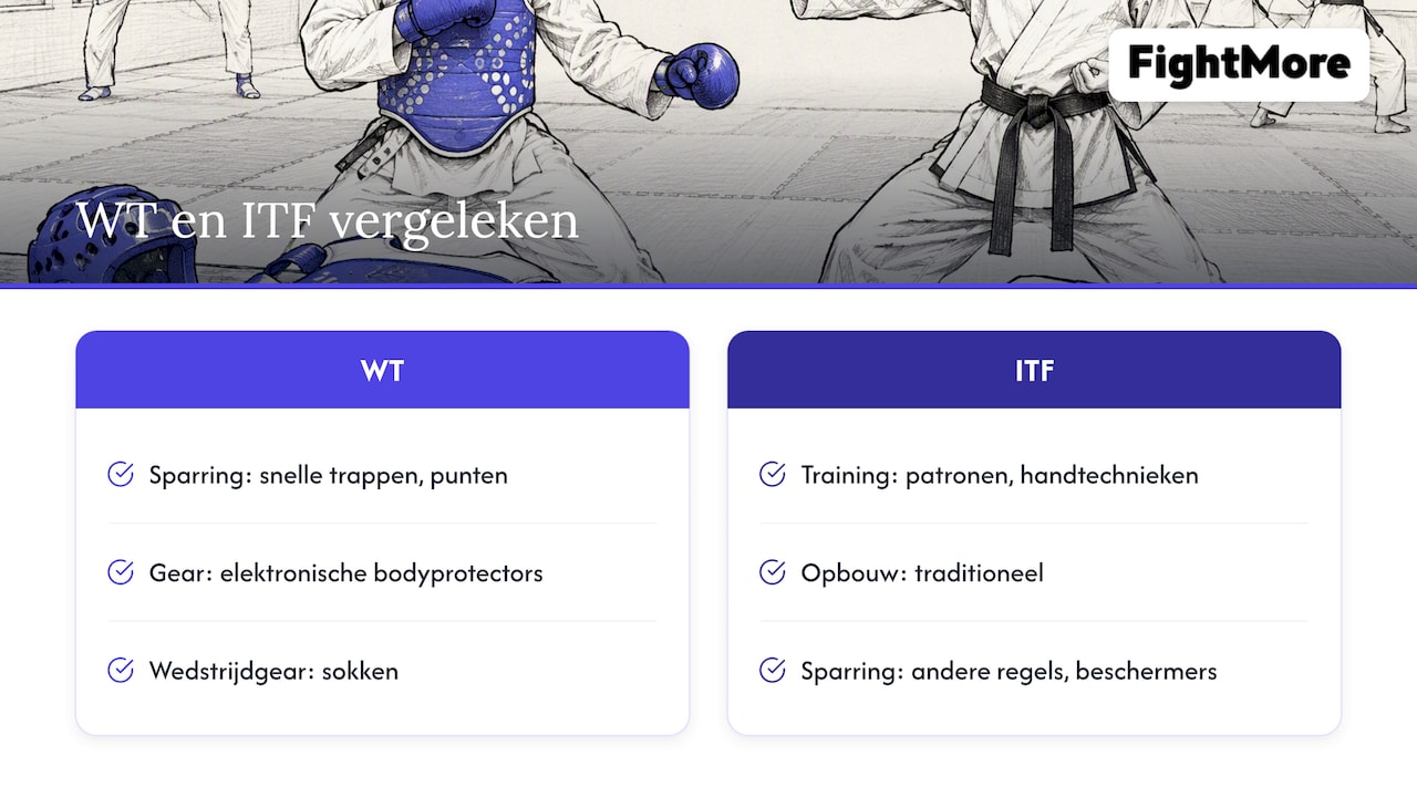 Vergelijking van WT- en ITF-taekwondo