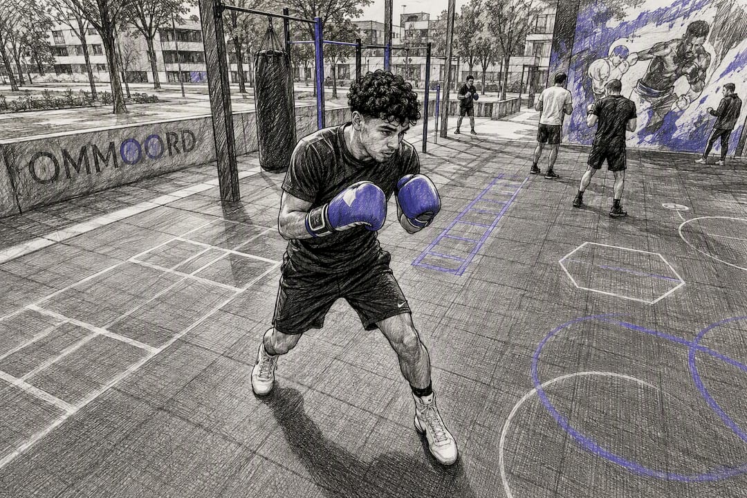 Beginnende training in gratis proefles boksen