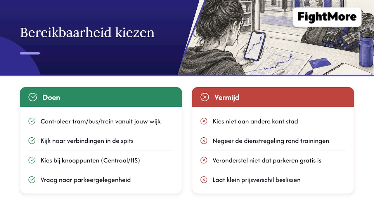Ligt de gym in Den Haag gunstig voor jouw route? — overview diagram