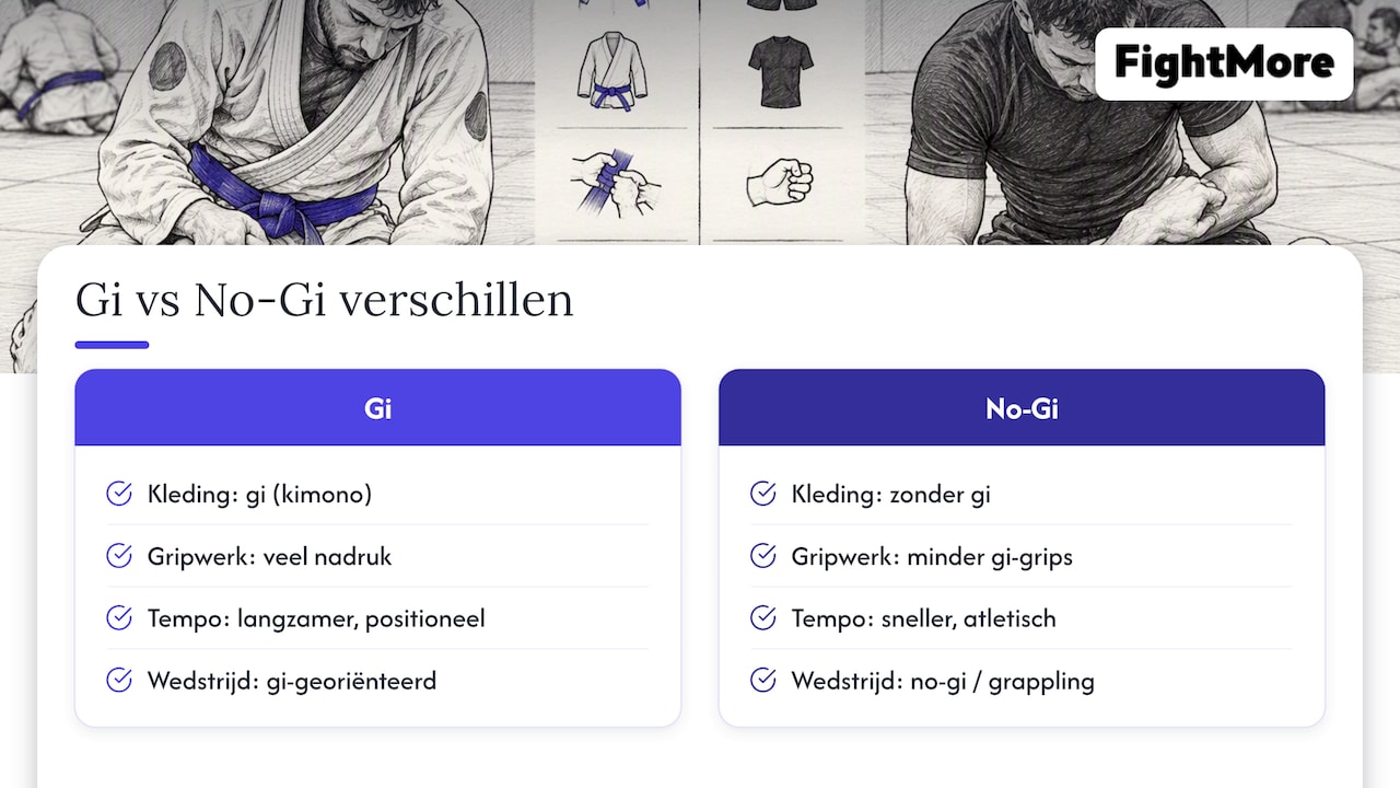Vergelijking van trainingsmethodes in BJJ