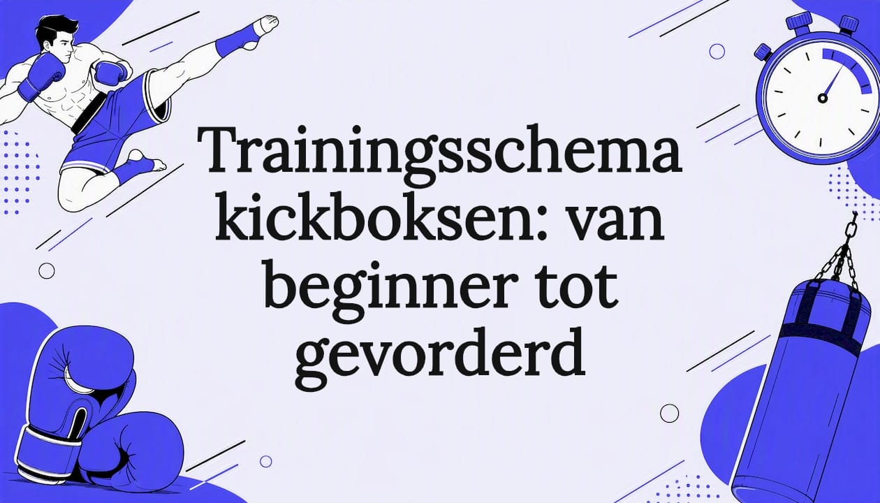 Trainingsschema kickboksen: van beginner tot gevorderd