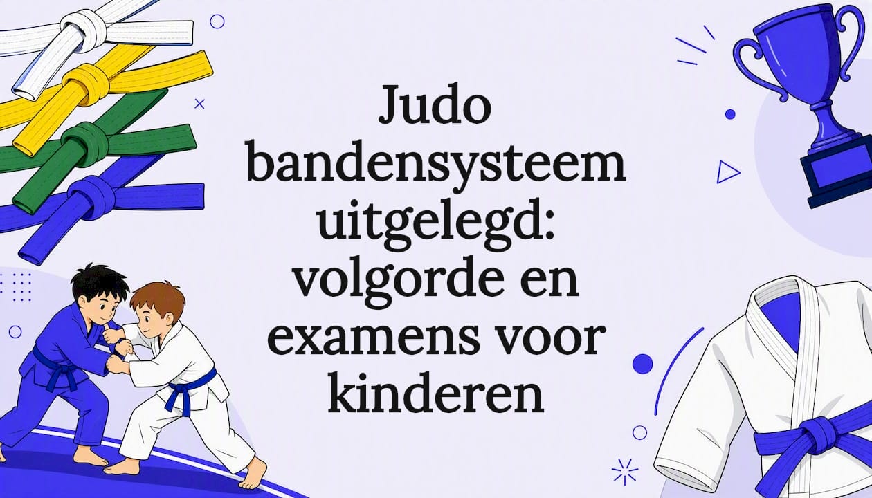 Judo bandensysteem uitgelegd: volgorde en examens voor kinderen