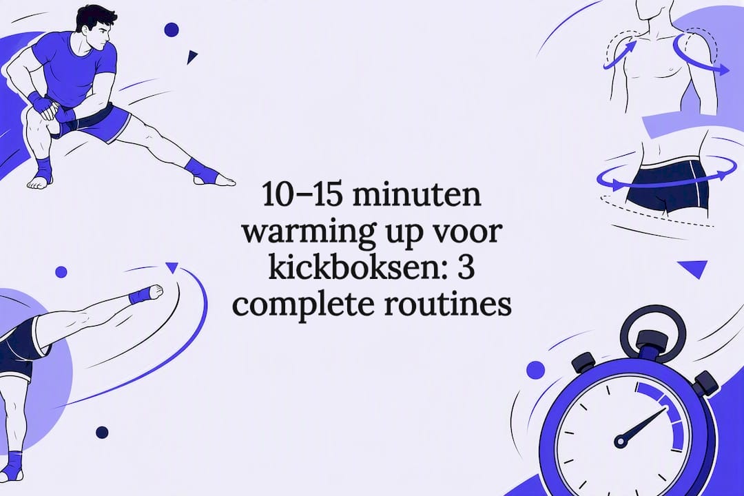 10–15 minuten warming up voor kickboksen: 3 complete routines